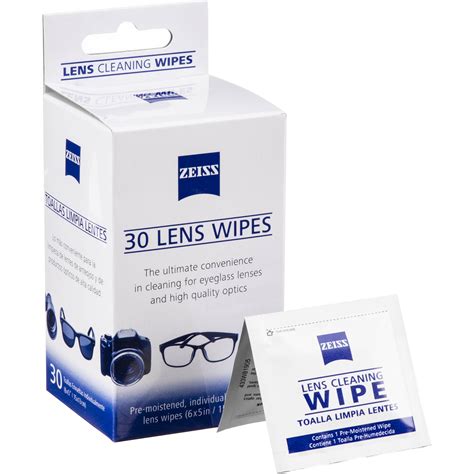 Zeiss Brillenpoetsdoekjes Lens wipes (30 Stuks).